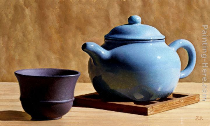 Blue Teapot painting - Anthony J. Ryder Blue Teapot art painting